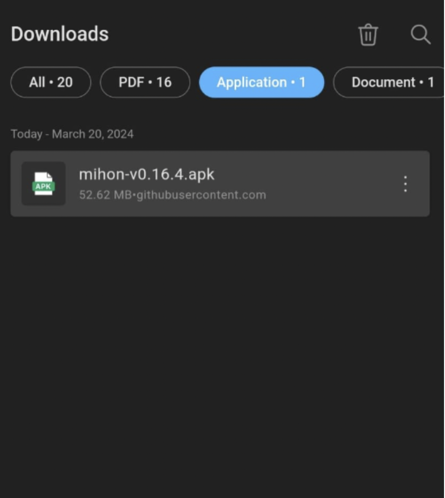 Mihon APK Install - Android